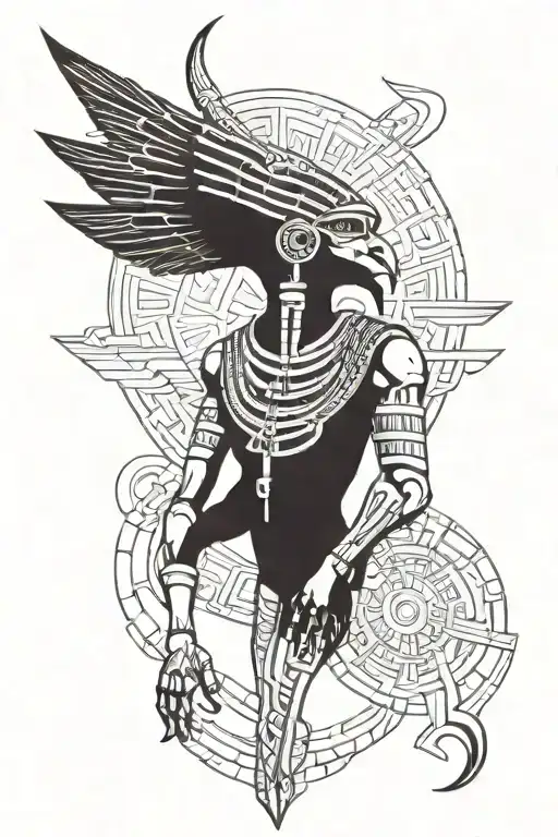 Egyptian God Thoth Egyptian God tattoo design idea