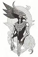Egyptian God Thoth Egyptian God tattoo design idea