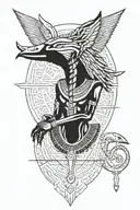 Egyptian God Thoth Egyptian God tattoo design idea