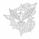 hapoel tel aviv symbol with shade inside tattoo design idea
