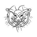 cult of the lamb tattoo design idea