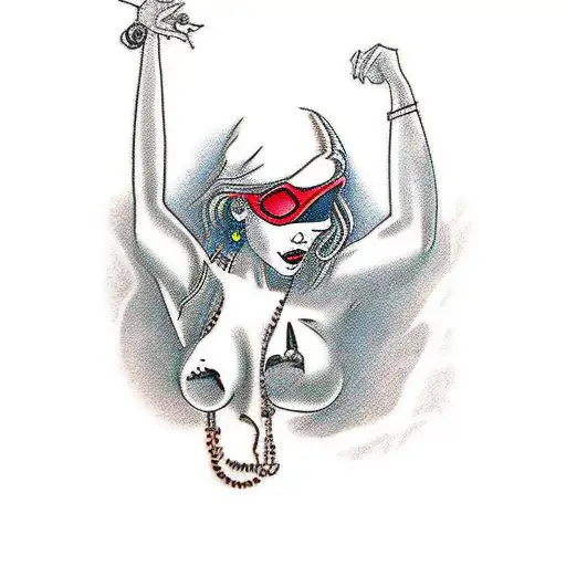 yes electric a tattoo shop with topless super model girls getting tattoos  tattoo design idea
