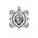 serenity prayer German font tattoo design idea