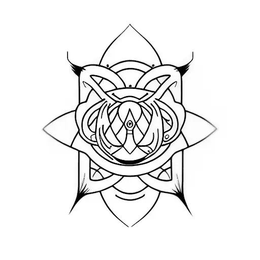 quasar tattoo design idea