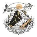 brooks falls Alaska  tattoo design idea