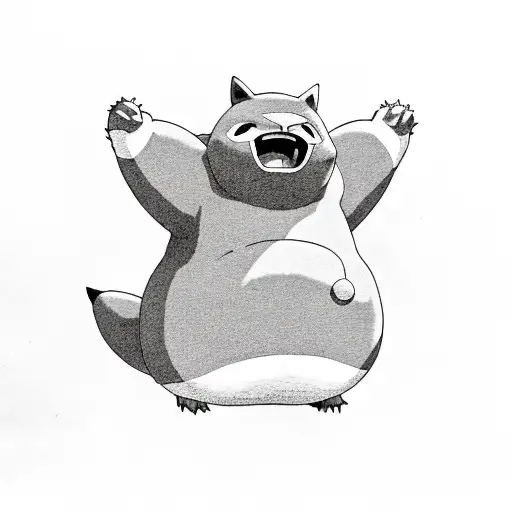 Snorlax, full metal alchemist  tattoo design idea