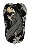 morrigan celtic goddess tattoo design idea
