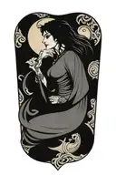 morrigan celtic goddess tattoo design idea