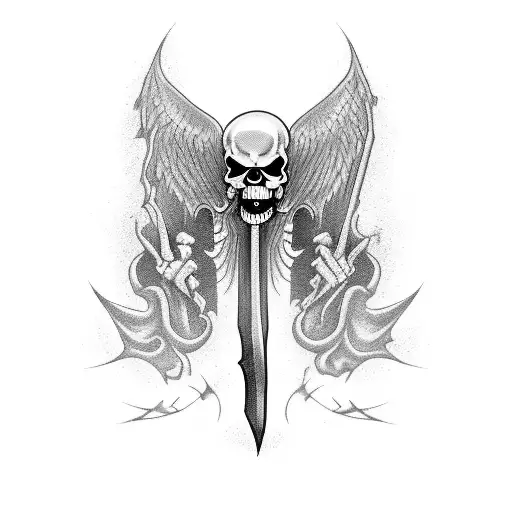 Grim Reaper tattoo design idea