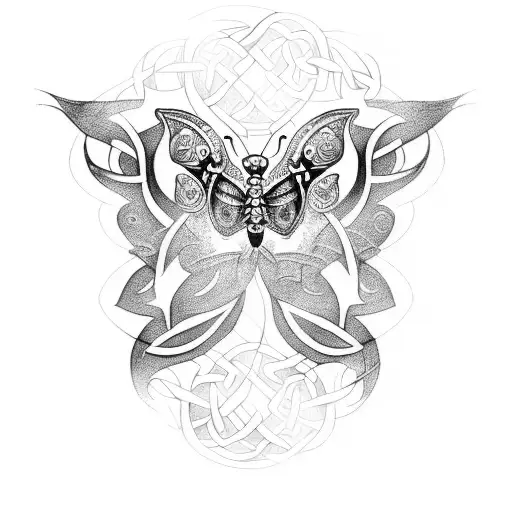celtic butterfly design