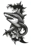 shark. tattoo design idea