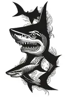shark. tattoo design idea