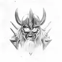 Warhammer chaos emblem tattoo design idea