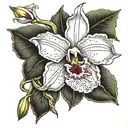 Cattleya tattoo design idea