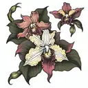 Cattleya tattoo design idea
