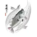 trout tattoo design idea