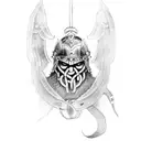 crow an viking tattoo design idea