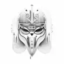 crow and viking compose tattoo design idea