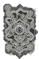 DMT Hexagon mandala tattoo design idea