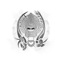 african tribal tattoo design idea