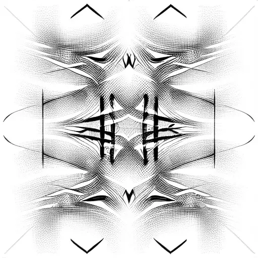 Fading stripes tattoo design idea