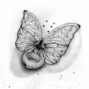 Fading stripes tattoo design idea