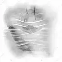 Fading stripes tattoo design idea