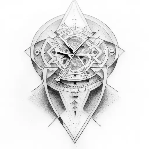 chronos tattoo design idea