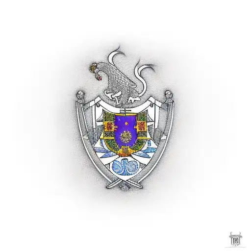 Portugal and Romania tattoo design idea