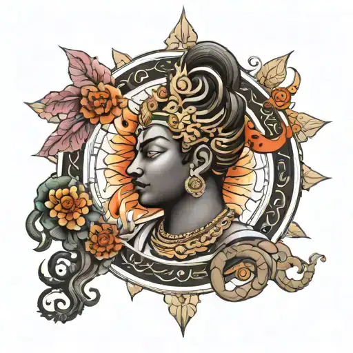 Chakra Hindu Mythology tattoo design idea