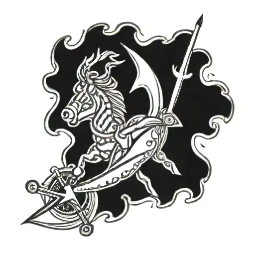 Sagittarius Gemini tattoo design idea