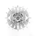 The sasuke curse sign combined with the uzumaki član emblem tattoo design idea