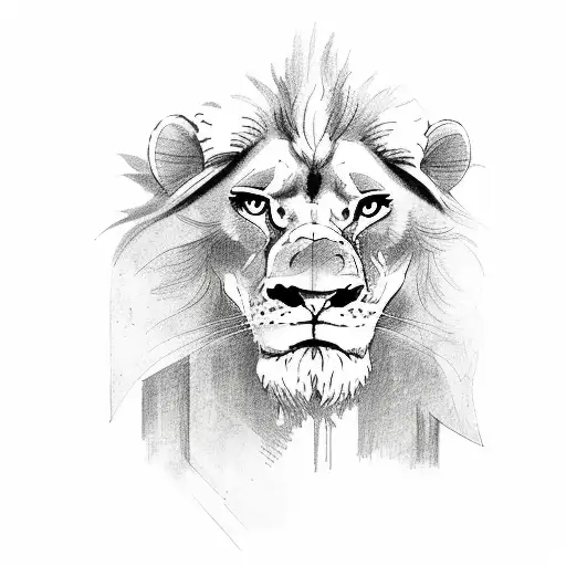 Daniel in the Lions' Den tattoo design idea