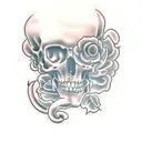 headstone tattoo design idea