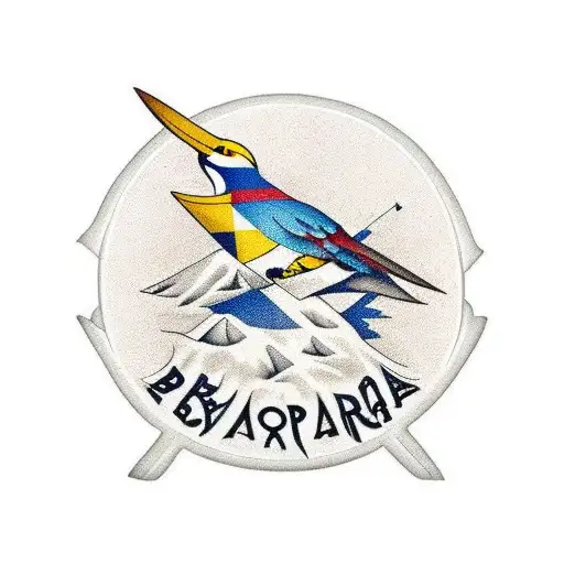 bandera de Venezuela con pájaro turpial en el brazo  tattoo design idea