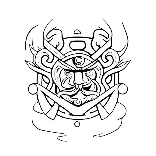 a druid carving stonehenge tattoo design idea