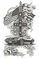 1776, st Patrick's day, c3 corvette, 1979, 1986, 2015, we the people, god, cross  tattoo design idea