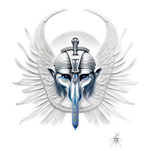 god horus tattoo design idea
