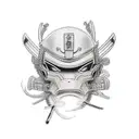 samurai facing another tattoo design idea