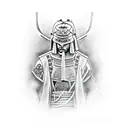 samurai facing another tattoo design idea