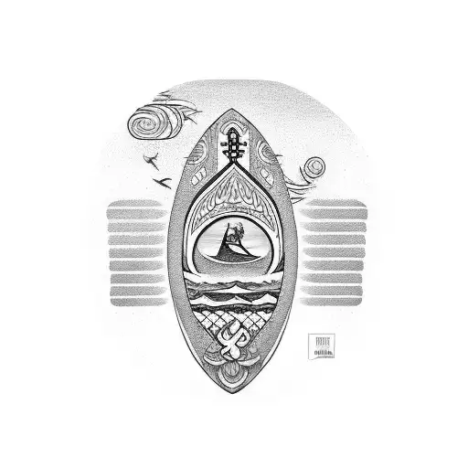 surfboard with the text "oi kai ka lau e hana i ola honua" tattoo design idea