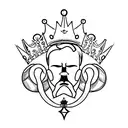 king crown tattoo design idea