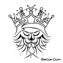 king crown tattoo design idea