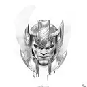 marvel character loki tattoo design idea