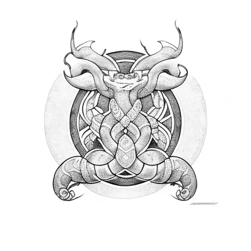 Jörmungandr tattoo design idea
