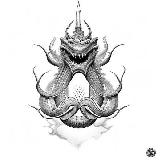 Jörmungandr tattoo design idea