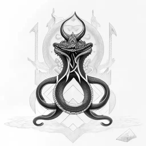 Jörmungandr tattoo design idea