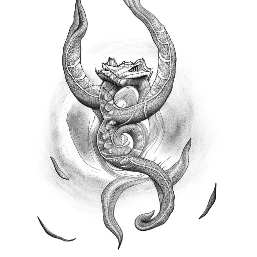 Jörmungandr tattoo design idea