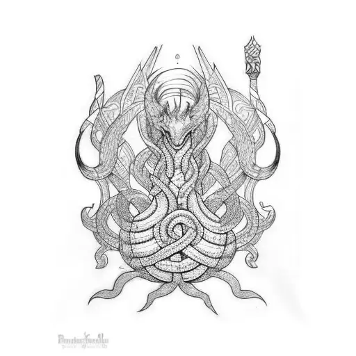 Jörmungandr tattoo design idea