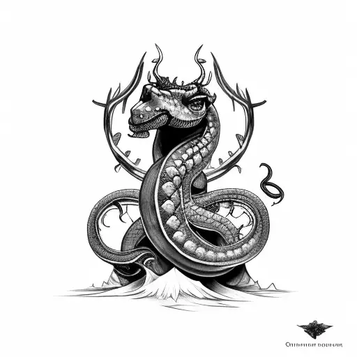 Jörmungandr tattoo design idea